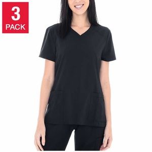 3-pack! BT Supply Co Ladies' V-Neck Scrub Tops